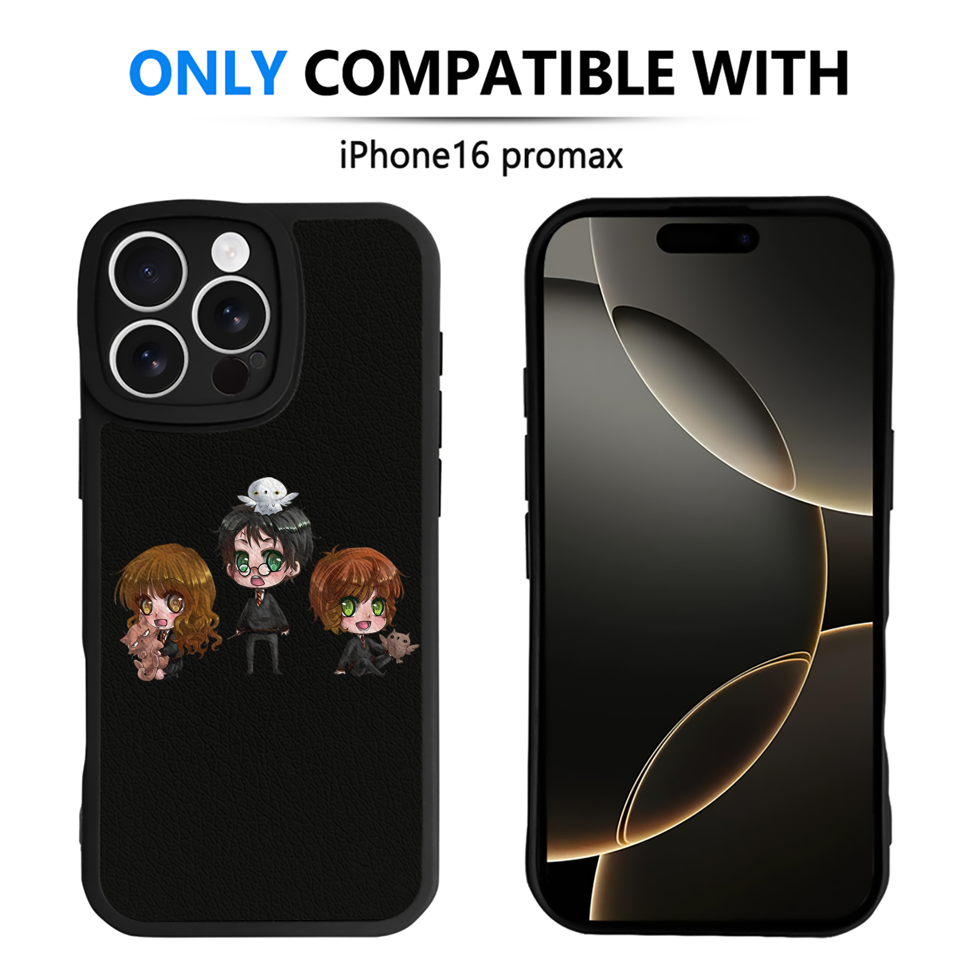 （画像用） Harry Potter ハリー・ポッターシリーズ 【iPhone 16シリーズ対応】シリコンスマホケース（レザー調） 材質：シリコン